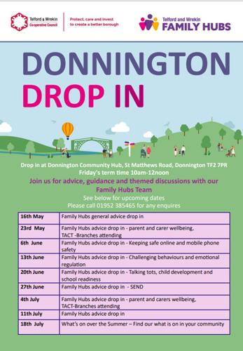Donnington drop in flyer