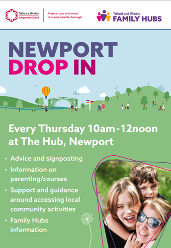 Family Hub drop in - Newport every Thursday 10-12noon